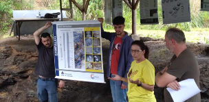 Professora e estudantes apresentaram trabalhos