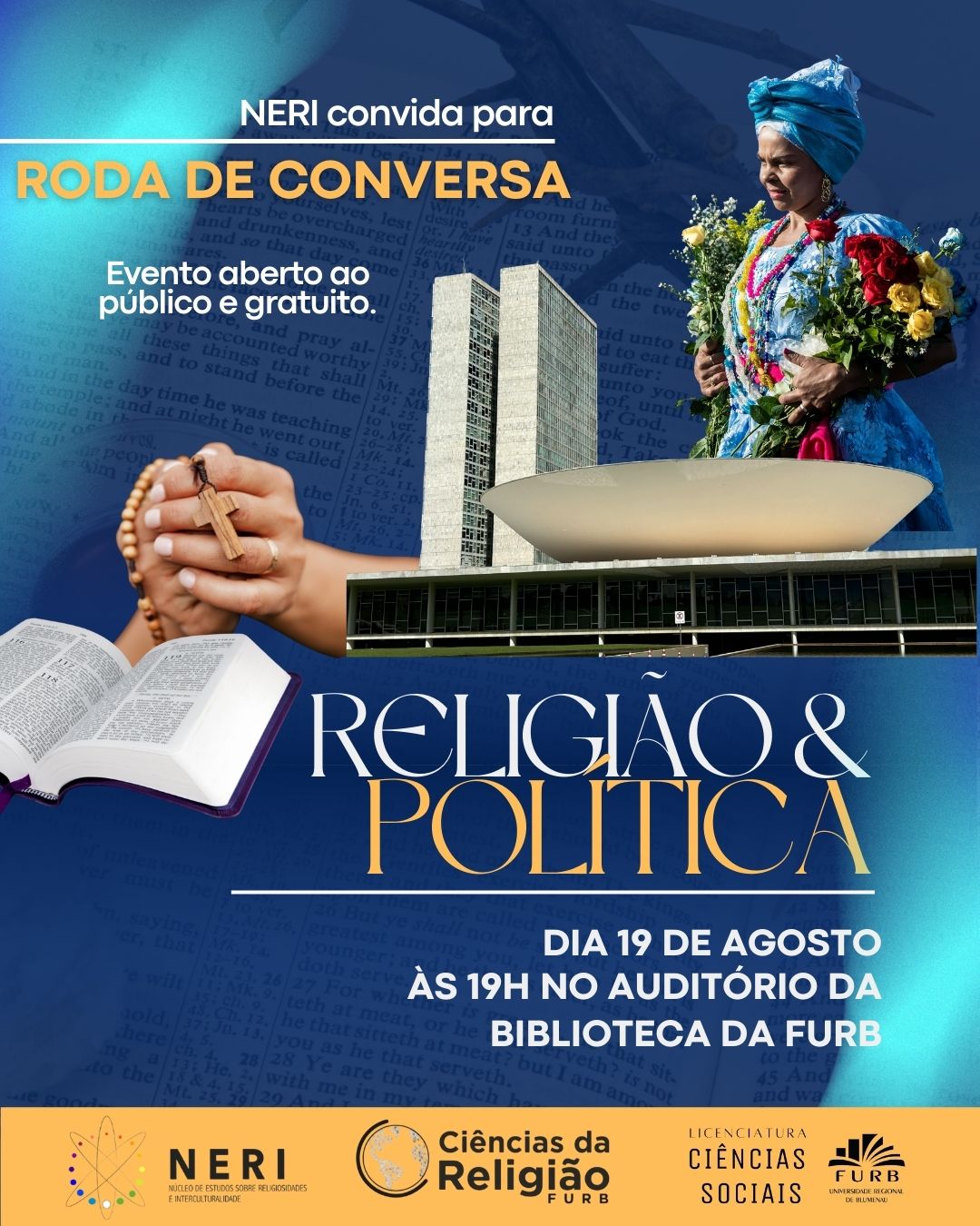 Imagem mostra a programação do evento.