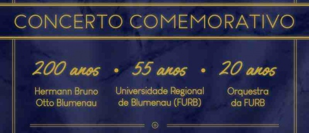 Domingo com concerto da Orquestra da FURB no TCG