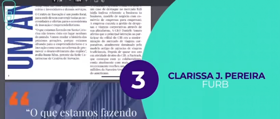 Terceiro lugar da FURB no prêmio Fapesc de Jornalismo 