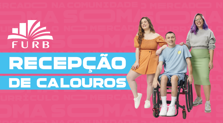 Arte para divulgação da recepção de calouros 