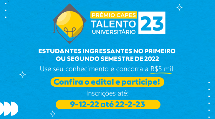 Premio Talento Universitário CAPES 