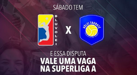 Cartaz terceiro jogo Bluvolei X Taubaté 