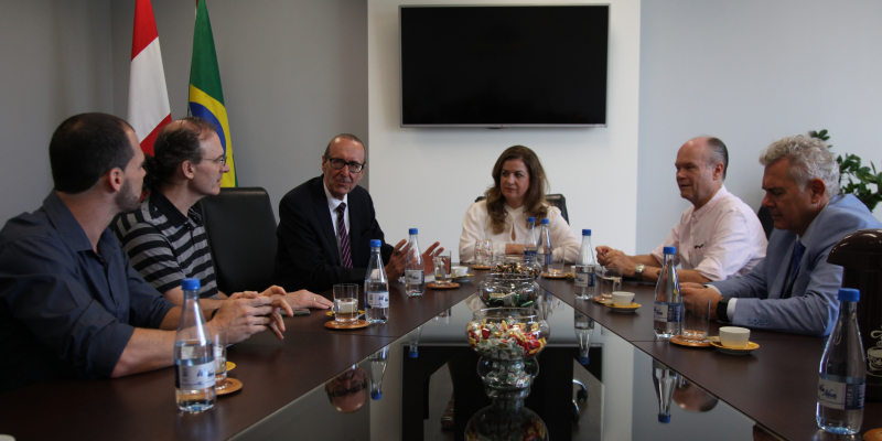 Visita do Embaixador da Áustria à reitoria da FURB