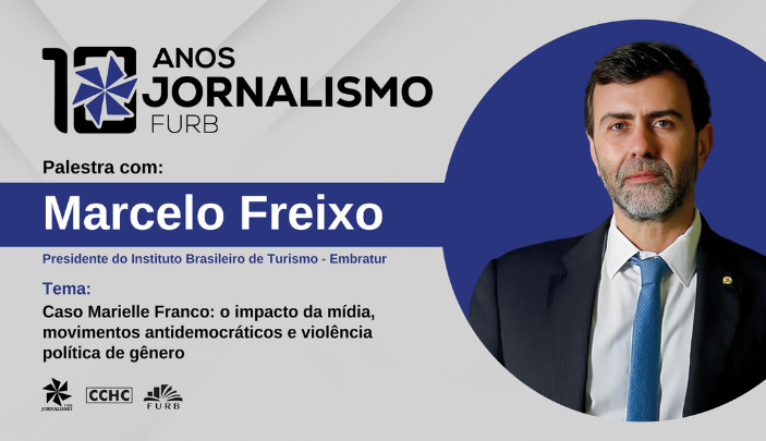 Presidente da Embratur realiza palestra na FURB em comemoração aos 10 anos do curso de Jornalismo