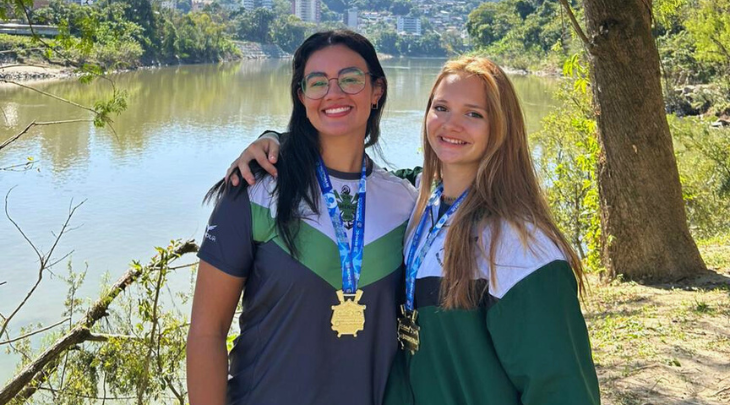 Estudantes da FURB conquistam medalha de ouro na terceira etapa do Campeonato Catarinense de Remo