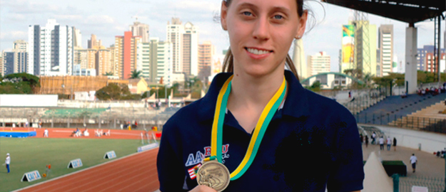 Atletismo em disputa nos Jogos Universitários de SC