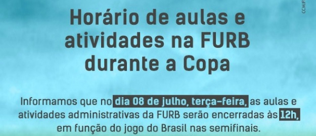FURB altera horário de expediente nesta terça-feira