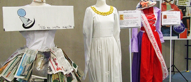 Obras literárias viram figurino em exposição de alunos da Etevi