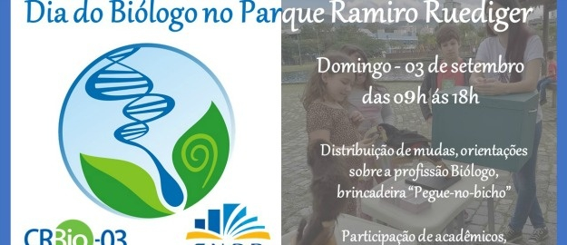 FURB comemora Dia do Biólogo no Ramiro, domingo