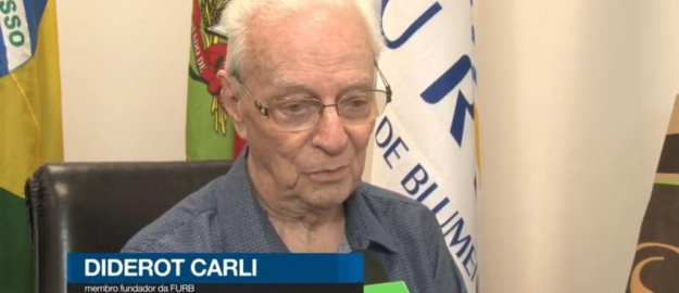 Fundador da FURB Diderot Carli festeja 90 anos