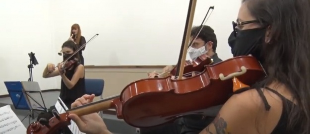 Orquestra ensaia para abertura da Anped Sul 