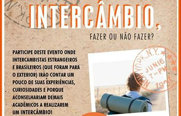 DCE da FURB promove palestra sobre a importância do intercâmbio acadêmico