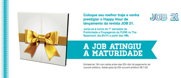 Alunos da Publicidade & Propaganda lançam revista JOB 21 nesta quarta-feira