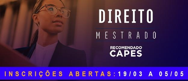Mestrado em Direito inscreve segunda turma 
