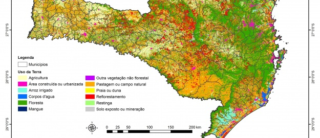 Novo mapa da cobertura florestal de SC será apresentado 