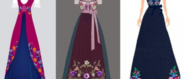 Público escolhe trajes desenhados por alunas de Moda 