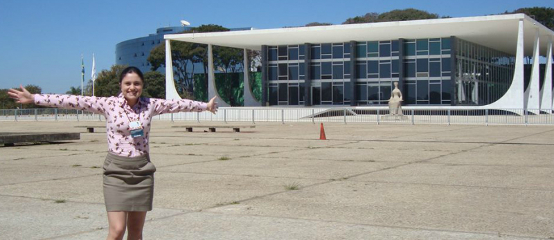 Intercambista no Ministério da Justiça, acadêmica da FURB conta a experiência