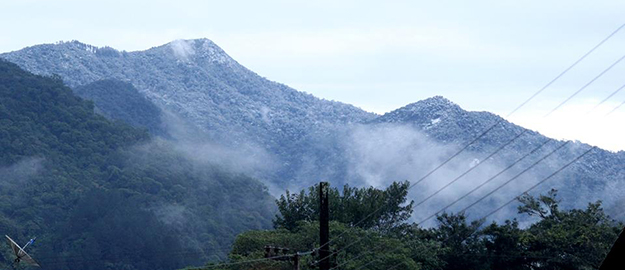 Blumenau registra neve e temperaturas próximas de zero nesta terça-feira