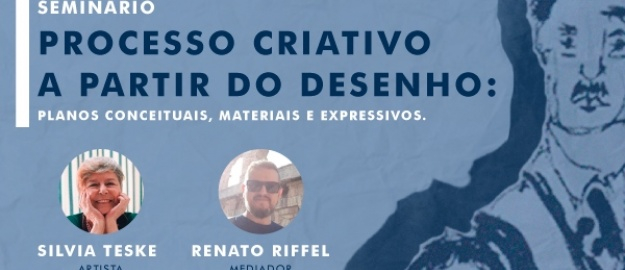 Artista fala sobre processo criativo em seminário ao vivo 