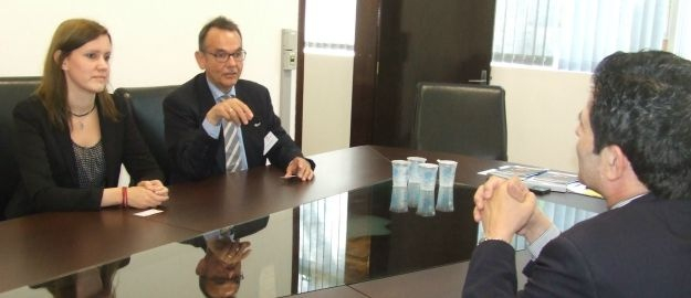 Professor alemão visita a Reitoria