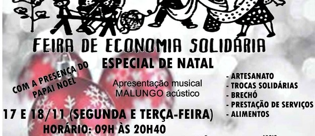 Natal é tema da última Feira da Economia Solidária de 2014