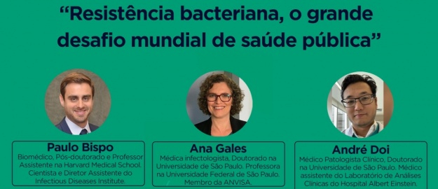 Webinar reúne cientistas para discutir resistência bacteriana 