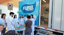 Estudantes da FURB realiza atendimento à saúde bucal de usuários do CAPS II em Blumenau